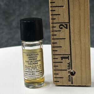 Vintage Mini Rebottled Lanvin Arpege Eau De Lanvin Mini Glass Cologne Bottle